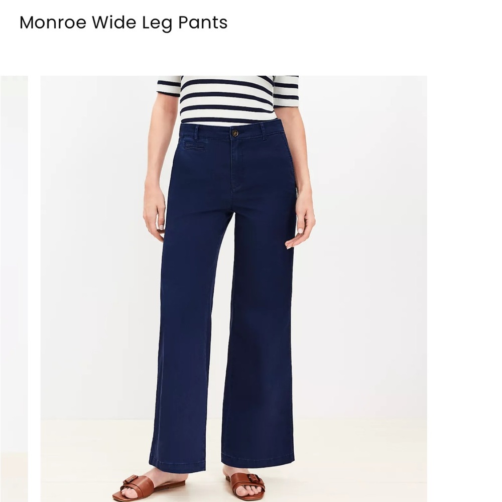 NWT Loft wide leg Monroe Pants